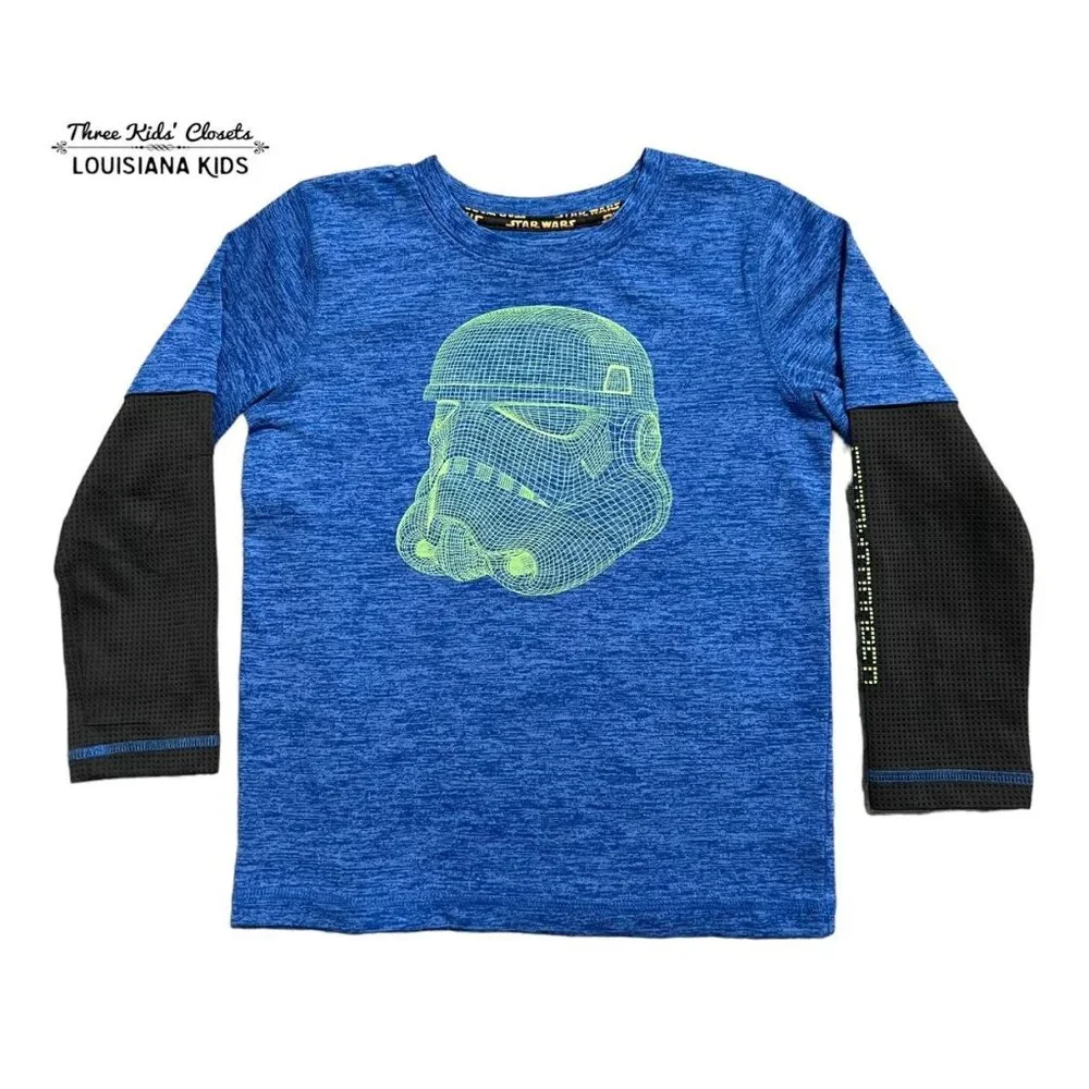 Star Wars 5/6Y Storm Trooper Shirt